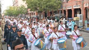 राष्ट्र सेविका समिति का पथसंचलन