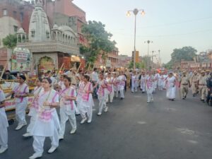 राष्ट्र सेविका समिति का पथसंचलन